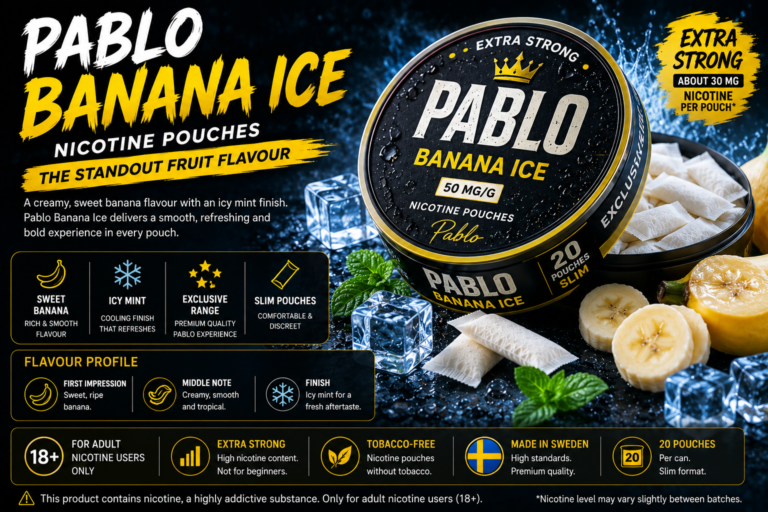 Pablo Banana Ice Nicotine Pouches: The Standout Fruit Flavour