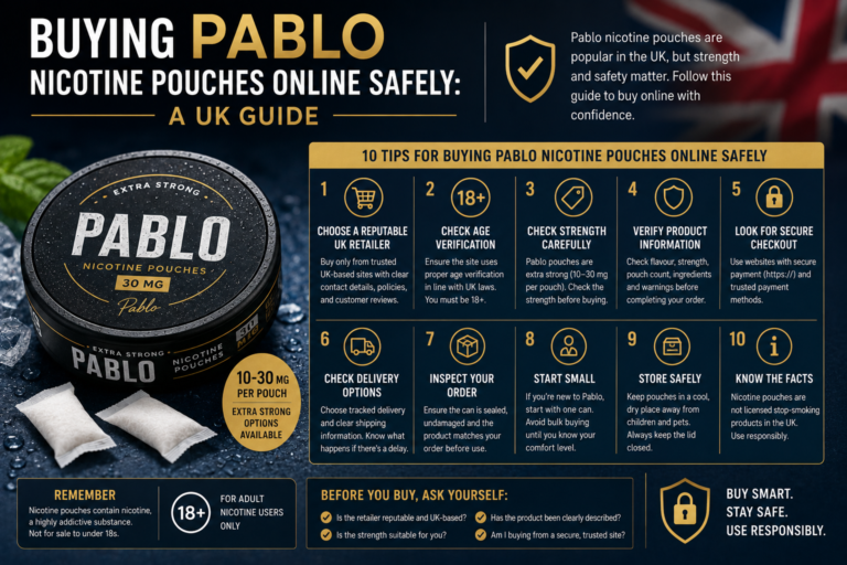 Buying Pablo Nicotine Pouches Online Safely: A UK Guide